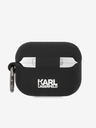 Karl Lagerfeld 3D logotip NFT Choupette Head Silikonski etui za Airpods Pro Black Karl Lagerfeld