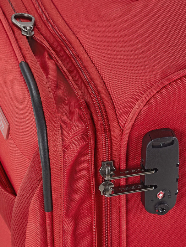 Travelite Komplet treh potovalnih kovčkov Travelite Chios v rdeči barvi S,M,L