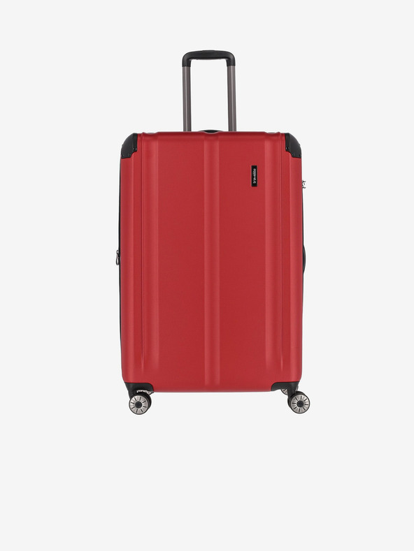 Travelite Komplet treh potovalnih kovčkov Travelite City 4w v rdeči barvi S,M,L
