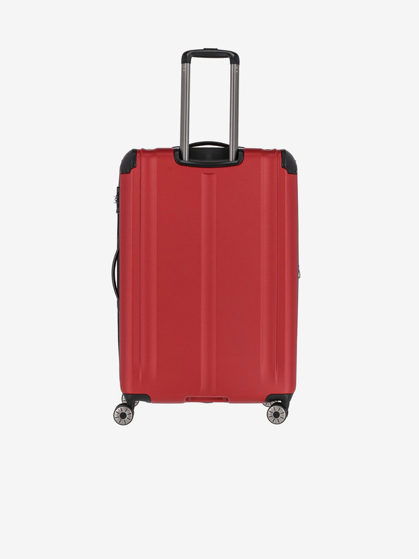 Travelite Komplet treh potovalnih kovčkov Travelite City 4w v rdeči barvi S,M,L
