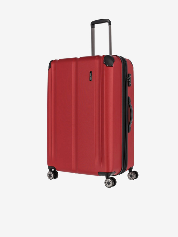 Travelite Komplet treh potovalnih kovčkov Travelite City 4w v rdeči barvi S,M,L