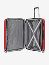 Travelite Komplet treh potovalnih kovčkov Travelite City 4w v rdeči barvi S,M,L