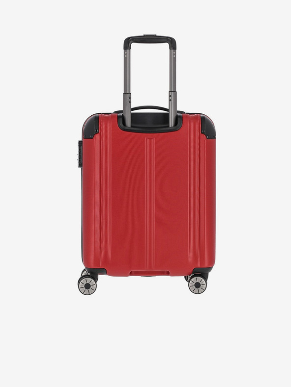 Travelite Komplet treh potovalnih kovčkov Travelite City 4w v rdeči barvi S,M,L