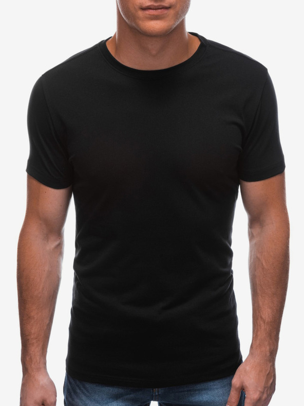 Edoti Črna moška osnovna majica Edoti