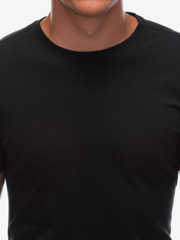Edoti Črna moška osnovna majica Edoti