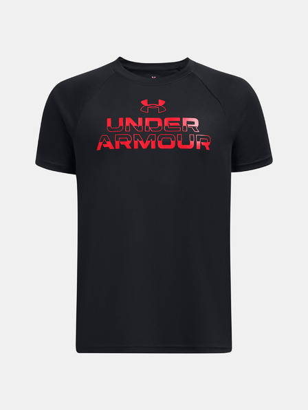 Under Armour Deška majica Under Armour UA Tech Split Wordmark SS-GRY