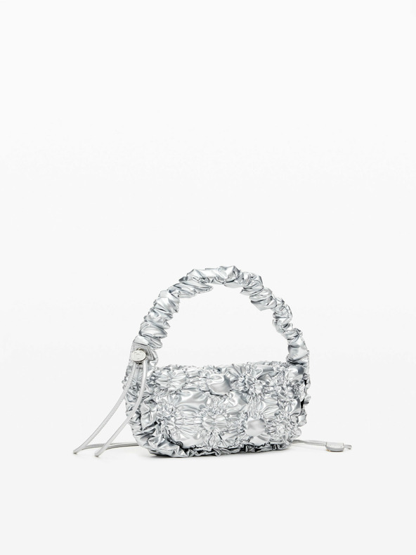 Desigual Desigual Flossy Eibar Mini torbica v srebrni barvi