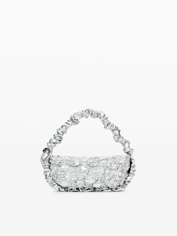 Desigual Desigual Flossy Eibar Mini torbica v srebrni barvi