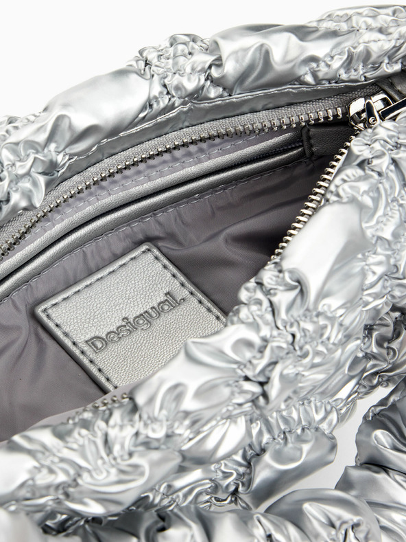 Desigual Desigual Flossy Eibar Mini torbica v srebrni barvi