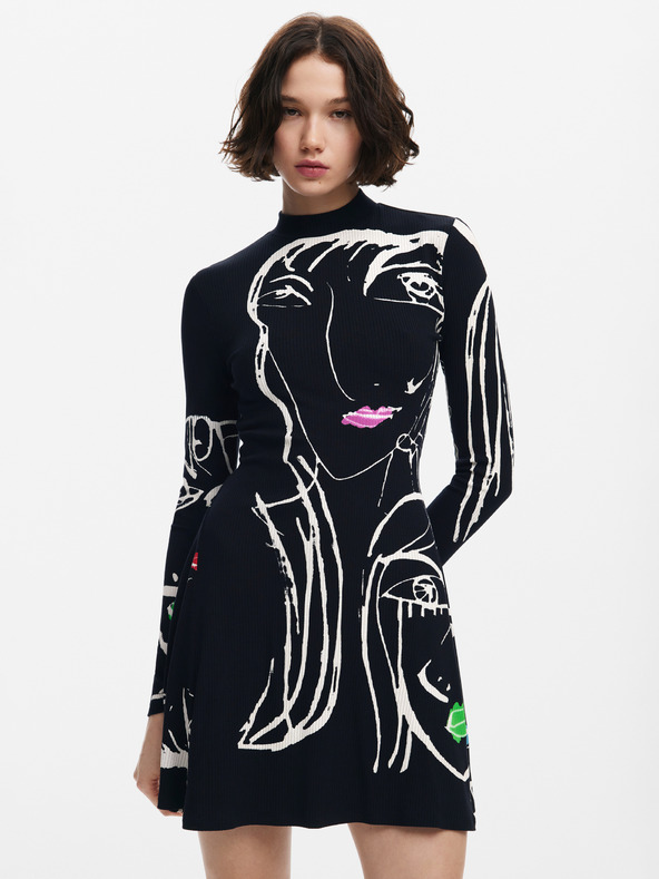 Desigual Desigual Oregon Ženska vzorčasta obleka