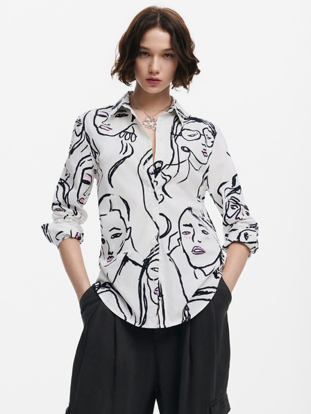 Desigual Ženska majica Desigual Faces Patterned