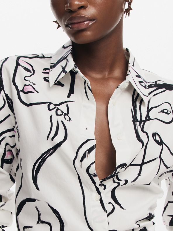 Desigual Ženska majica Desigual Faces Patterned