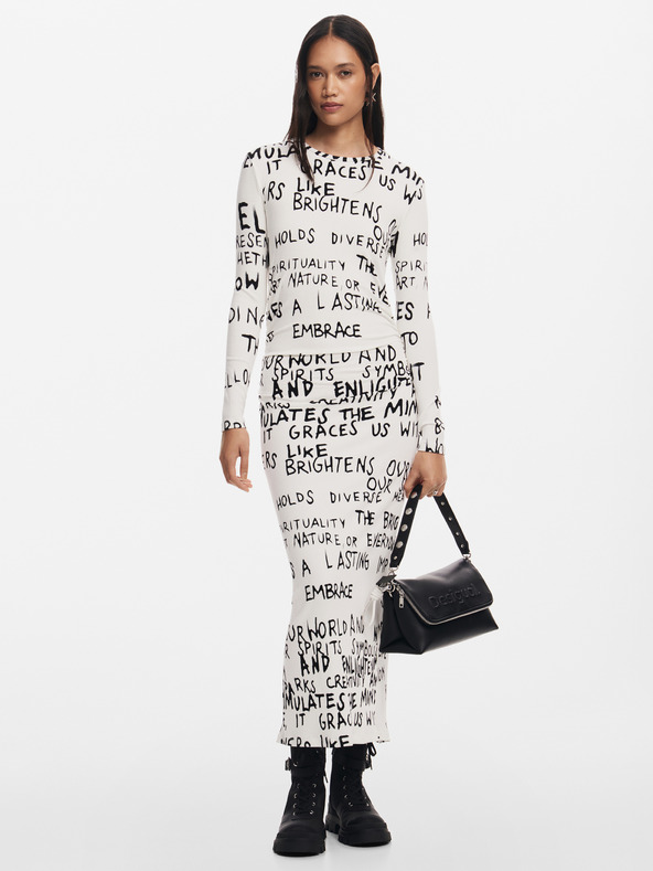 Desigual Desigual ženska vzorčasta obleka Hesian