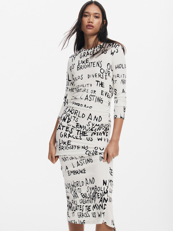 Desigual Desigual ženska vzorčasta obleka Hesian