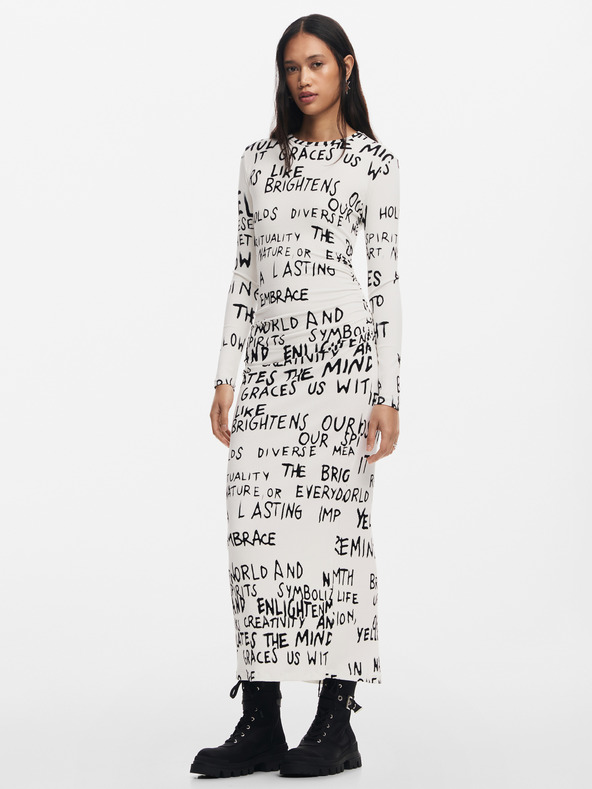 Desigual Desigual ženska vzorčasta obleka Hesian