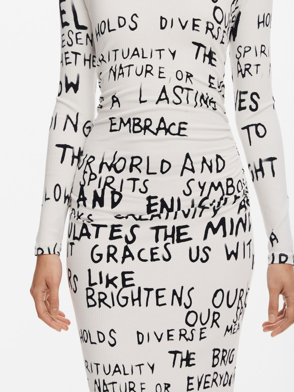 Desigual Desigual ženska vzorčasta obleka Hesian