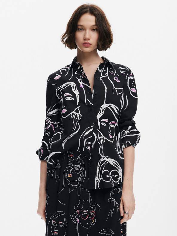 Desigual Ženska majica Desigual Faces Patterned