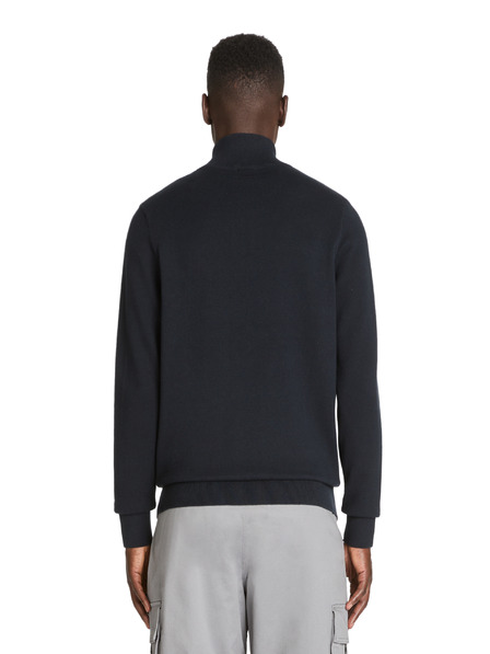 Celio Temno modra moška jopica z zadrgo Celio Jusnow slim