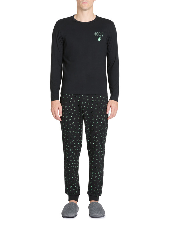 Celio Črna moška pižama Celio Jugiani slim
