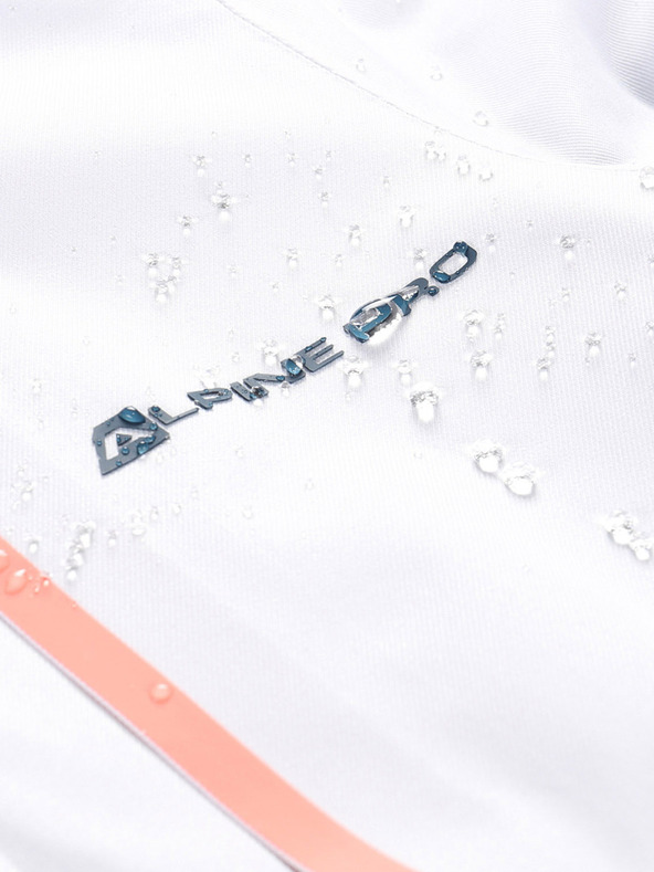 ALPINE PRO ženska smučarska jakna z membrano ptx ALPINE PRO ZARIBA bela