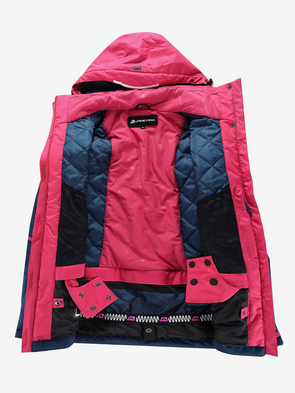 ALPINE PRO Ženska smučarska jakna z membrano ptx ALPINE PRO ZARIBA cabaret