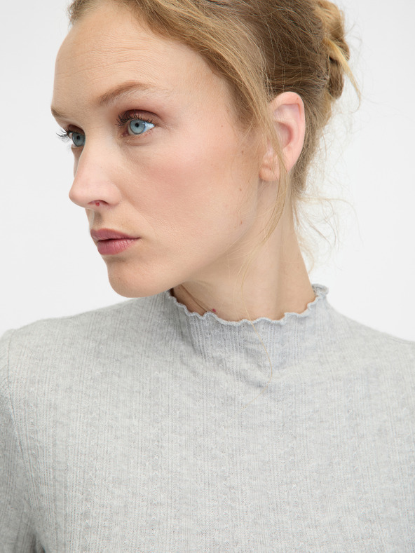 Orsay Siva ženska majica z dolgimi rokavi ORSAY