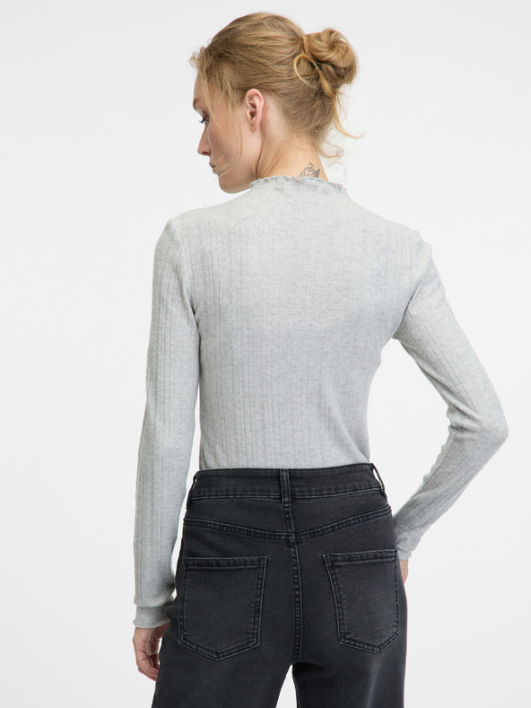 Orsay Siva ženska majica z dolgimi rokavi ORSAY