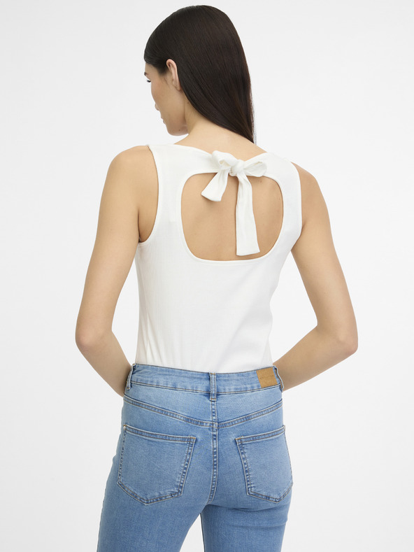 Orsay Bela ženska majica brez rokavov ORSAY