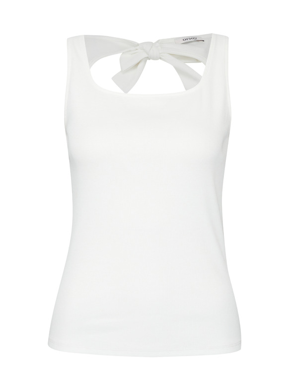 Orsay Bela ženska majica brez rokavov ORSAY
