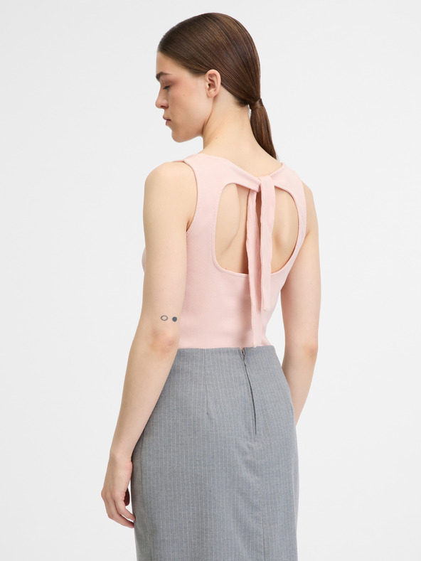 Orsay Svetlo roza ženska majica brez rokavov ORSAY