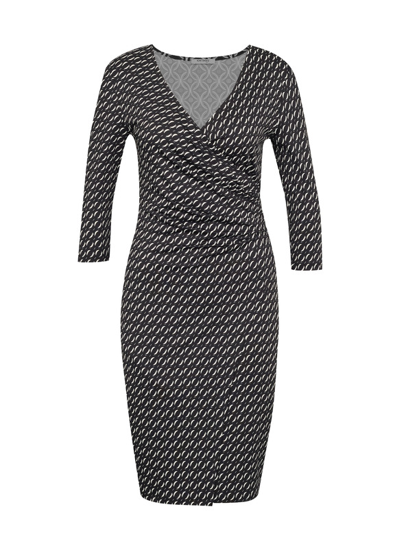 Orsay Črna ženska obleka do kolen ORSAY