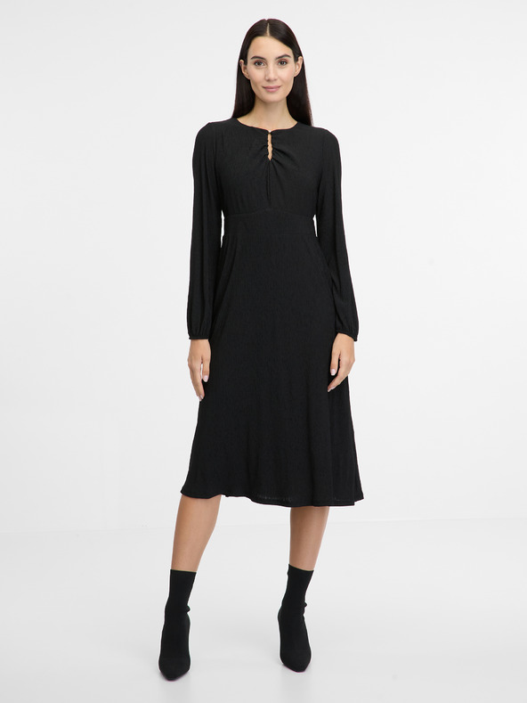 Orsay Črna ženska midi obleka ORSAY