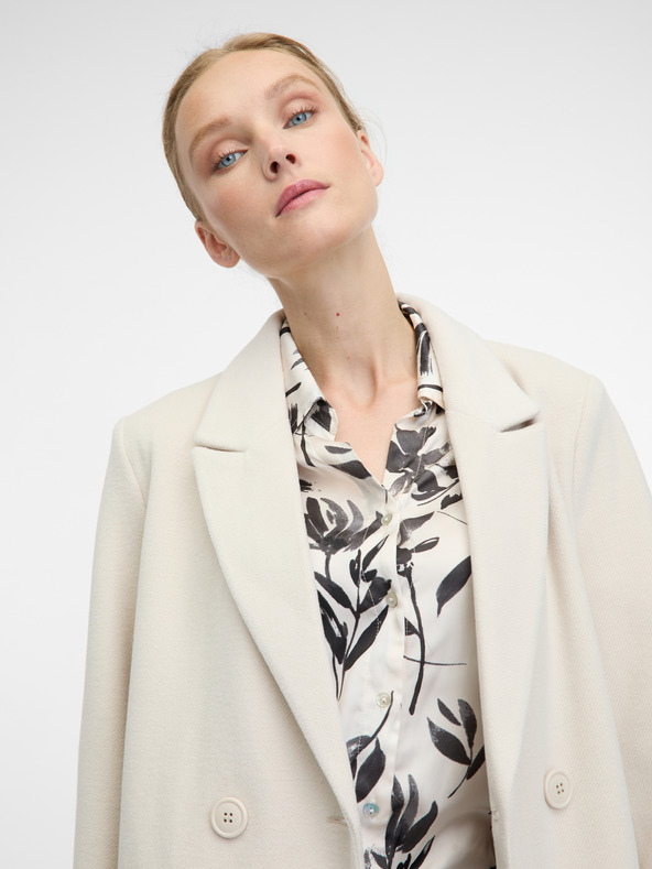 Orsay Krem ženski plašč ORSAY