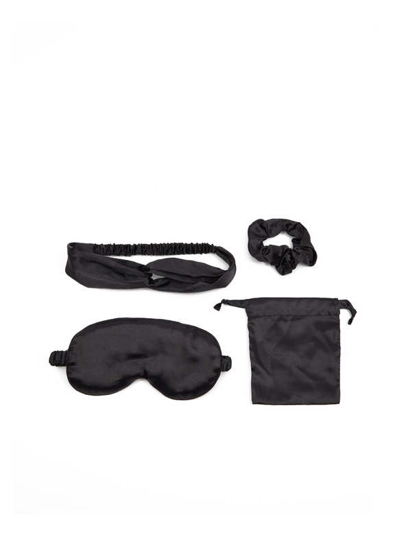 Orsay Črn ženski komplet spalnih pripomočkov v darilni škatli ORSAY