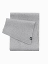 Ombre Clothing Moška enobarvna pletena rebrasta ruta sive barve Ombre Clothing
