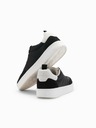 Ombre Clothing Moške športne copate z debelim podplatom iz stare šole črne Ombre Clothing