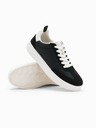 Ombre Clothing Moške športne copate z debelim podplatom iz stare šole črne Ombre Clothing