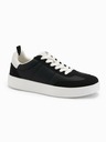 Ombre Clothing Moške športne copate z debelim podplatom iz stare šole črne Ombre Clothing