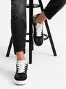 Ombre Clothing Moške športne copate z debelim podplatom iz stare šole črne Ombre Clothing