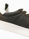 Ombre Clothing Moške oldschool superge z debelim podplatom temno rjave barve Ombre Clothing