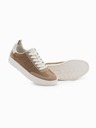 Ombre Clothing Oldschool moške superge z debelim podplatom svetlo rjave barve Ombre Clothing