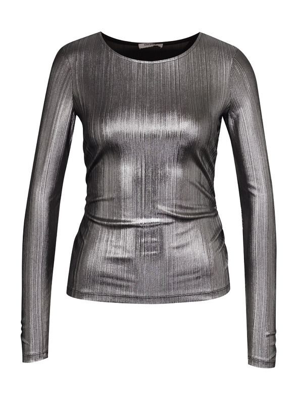 Orsay Srebrna ženska majica z dolgimi rokavi ORSAY