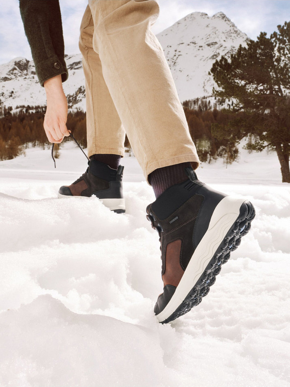 Geox Rjavi moški gležnjarji Geox Spherica 4X4 ABX