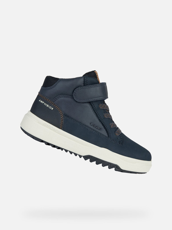 Geox Tmavo modrá chlapčenská členkové topánky Geox Bunshee B Abx