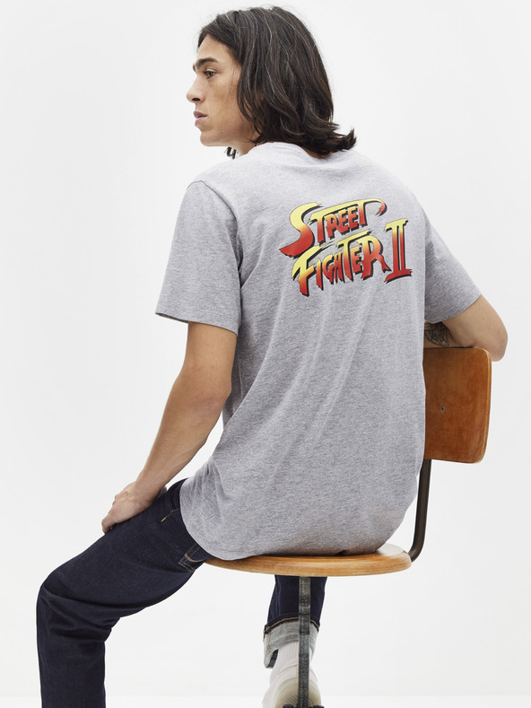 Celio Svetlo siva majica Celio Lsebar