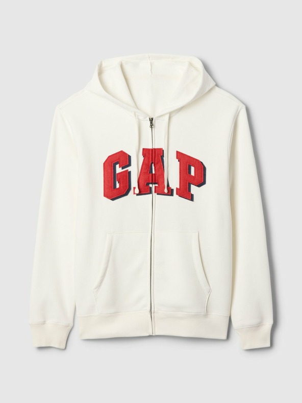 GAP Mikina z logotipom Gap na zadrgo