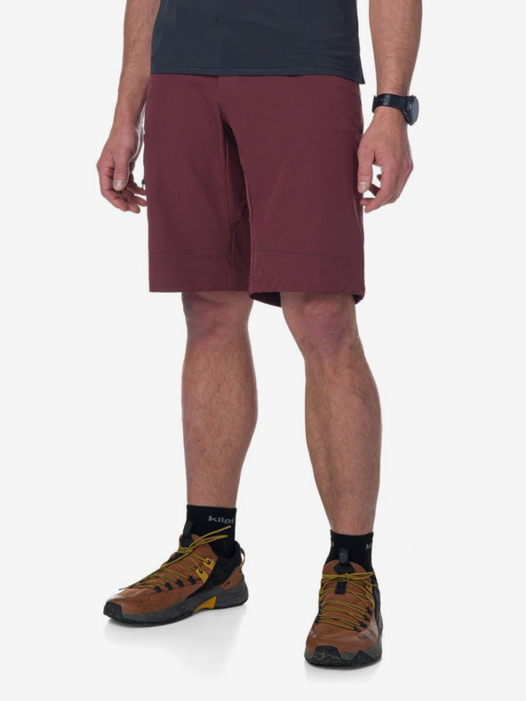 Kilpi Moške športne hlače v bordo barvi Kilpi NAVIA