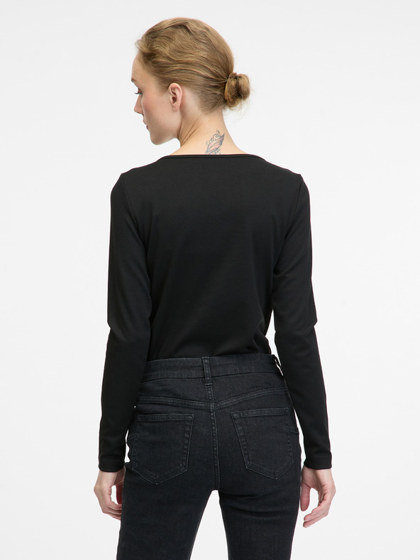 Orsay Črna ženska bluza z dolgimi rokavi ORSAY