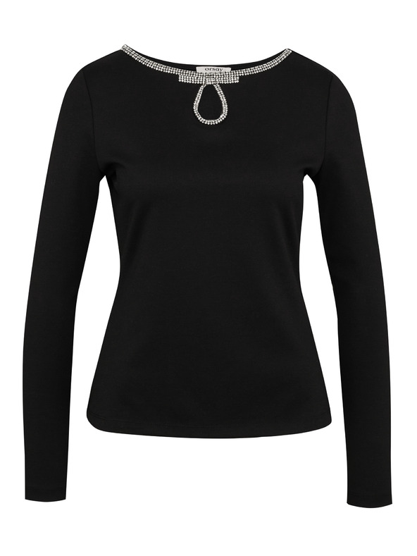 Orsay Črna ženska bluza z dolgimi rokavi ORSAY