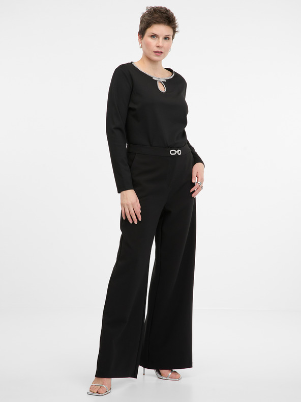 Orsay Črna ženska bluza z dolgimi rokavi ORSAY